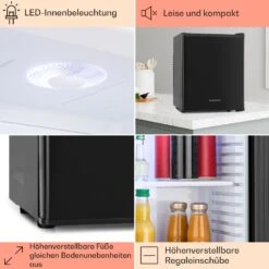 Happy Hour Minibar 5-15°C EEK G Lautlos 23dB LED-Licht 11 Happy Hour Minibar 5-15°C EEK G Lautlos 23dB LED-Licht -Klarstein 10005399 DE 0005 usp