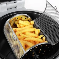 VitAir Heißluftfritteuse Schwarz 1400W Grillen Backen 9 Liter -Klarstein 10021766 yy 0008 detail Klarstein VitAir Heissluftfritteuse V1 Schwarz Grau reedit