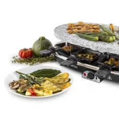 Steaklette Raclettegrill 1500 W Granit-Natursteinplatte 8 Personen 11 Steaklette Raclettegrill 1500 W Granit-Natursteinplatte 8 Personen -Klarstein 10028449 yy 0005 titel Klarstein Steaklette Raclette Natursteingrill