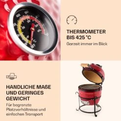 Princesize Kamado-Grill Keramikgrill Edelstahl-Grillrost Smoker BBQ 10 Princesize Kamado-Grill Keramikgrill Edelstahl-Grillrost Smoker BBQ -Klarstein 10029124 de 0005 logo