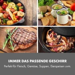 Hotrod Masterplan Dutch Oven Set 7-teilig BBQ Topfset Gusseisen 10 Hotrod Masterplan Dutch Oven Set 7-teilig BBQ Topfset Gusseisen -Klarstein 10029164 de 0003 logo