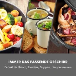 Hotrod 45 Dutch Oven BBQ-Topf 4,5 Qt / 4 Liter Gusseisen Schwarz 10 Hotrod 45 Dutch Oven BBQ-Topf 4,5 Qt / 4 Liter Gusseisen Schwarz -Klarstein 10029165 de 0003 logo