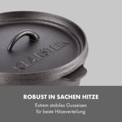 Hotrod 85 Dutch Oven BBQ-Topf 9 Qt / 8,5 Liter Gusseisen Schwarz 11 Hotrod 85 Dutch Oven BBQ-Topf 9 Qt / 8,5 Liter Gusseisen Schwarz -Klarstein 10029167 de 0004 logo