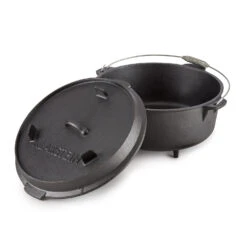 Hotrod 145 Dutch Oven BBQ-Topf 12 Qt / 11,4 Liter Gusseisen Schwarz -Klarstein 10029168 yy 0005 logo