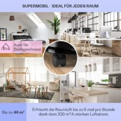 New Breeze 9 Mobile Klimaanlage 9000 BTU / 2,6 KW Timer -Klarstein 10029705 de 0005 usp