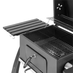 Bigfoot Holzkohlegrill Smoker BBQ-Grill 55 X 40 Cm Stahl Schwarz -Klarstein 10029763 yy 0007 detail Klarstein Bigfoot BBQ Grill Smoker