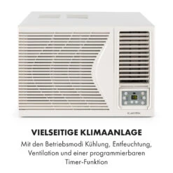 Frostik Fenster-Klimagerät 9.000 BTU/2,7 KW EEC A Fernbedienung -Klarstein 10029808 de 0003 logo