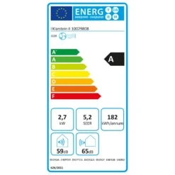 Frostik Fenster-Klimagerät 9.000 BTU/2,7 KW EEC A Fernbedienung -Klarstein 10029808 energy label