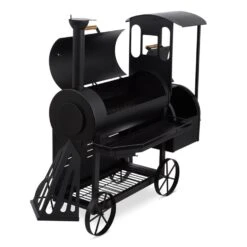 Dampflok Smoker Grill 3 Mm Stahl Schwarz 11 Dampflok Smoker Grill 3 Mm Stahl Schwarz -Klarstein 10030555 yy 0006 front Train Grill
