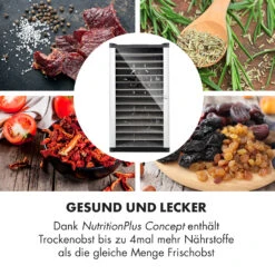 Fruit Jerky 14 Dörrautomat 1000W 30 Bis 70 °C 14 Etagen LC-Display -Klarstein 10031317 de 0005 logo