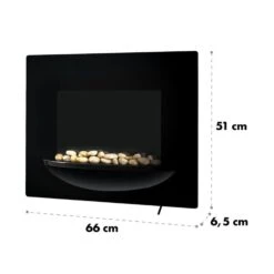 Feuerschale Elektro-Wandkamin 1800W Flammenillusion Dekosteine 9 Feuerschale Elektro-Wandkamin 1800W Flammenillusion Dekosteine -Klarstein 10031557 yy 0006 logo Klarstein Feuerschale Wandkamin 1800 W schwarz