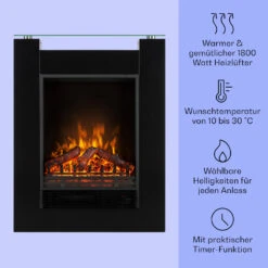 Studio 5 Elektrischer Kamin Heizlüfter 900/1800 W Fernbedienung 10 Studio 5 Elektrischer Kamin Heizlüfter 900/1800 W Fernbedienung -Klarstein 10031573 de 0003 usp
