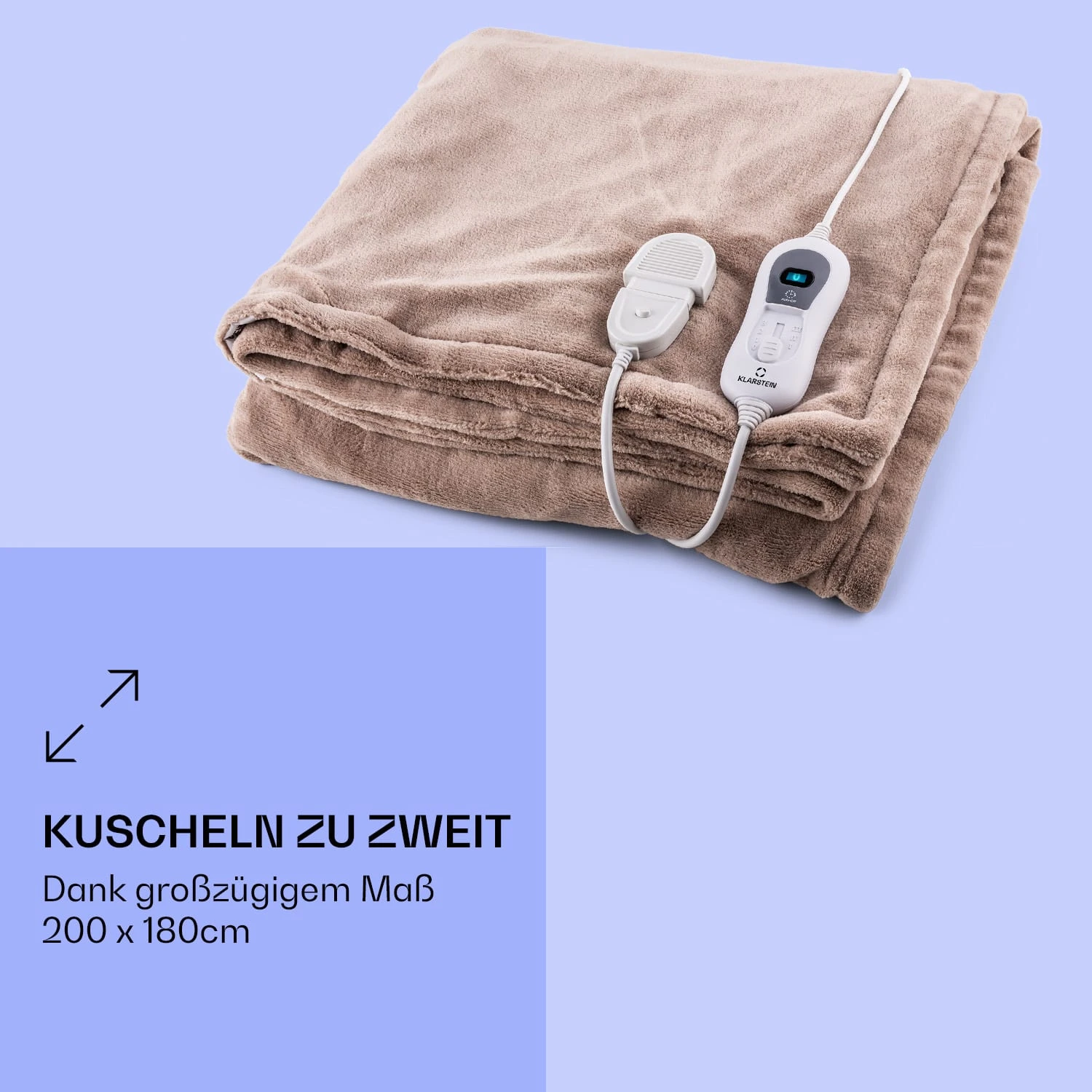 Dr. Watson XXL Heizdecke 3 Stufen Waschbar 200x180cm Mikroplüsch 5 Dr. Watson XXL Heizdecke 3 Stufen Waschbar 200x180cm Mikroplüsch – Bild 5