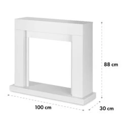 Studio Frame Kamingehäuse MDF Modernes Design -Klarstein 10031705 yy 0004 logo Stylish design fireplace