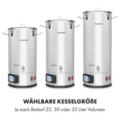 Maischfest Maischekessel 5 Teile 1500/3000W 25l LCD Touch -Klarstein 10032121 de 0003 logo