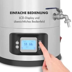 Maischfest Maischekessel 5 Teile 1500/3000W 25l LCD Touch -Klarstein 10032121 de 0007 logo