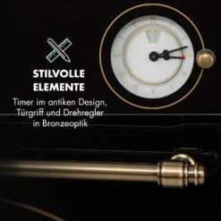 Victoria Einbaubackofen Retro-Design 9 Funktionen 50-250°C Schwarz 15 Victoria Einbaubackofen Retro-Design 9 Funktionen 50-250°C Schwarz -Klarstein 10032460 de 0006 logo