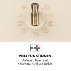 Victoria Einbaubackofen Retro-Design 9 Funktionen 50-250°C Elfenbein 13 Victoria Einbaubackofen Retro-Design 9 Funktionen 50-250°C Elfenbein -Klarstein 10032485 de 0004 logo