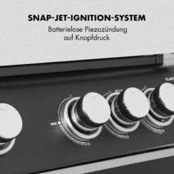 Highgrade 4 IB Gasgrill 6 Brenner 19,8 KW 71x46cm Grill Edelstahl -Klarstein 10032580 de 0004 logo