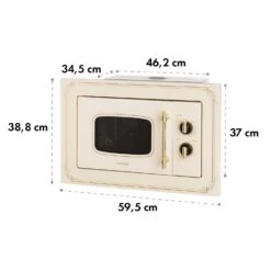 Victoria 20 Einbau-Mikrowelle, 20 L, 800 W, Grill: 1000 W, Elfenbein 19 Victoria 20 Einbau-Mikrowelle, 20 L, 800 W, Grill: 1000 W, Elfenbein -Klarstein 10032592 yy 0010 logo