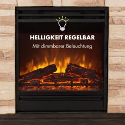 Kaprun Elektrischer Kamin 1800W Steindekor Polystone Fernbedienung -Klarstein 10032596 de 0007 logo