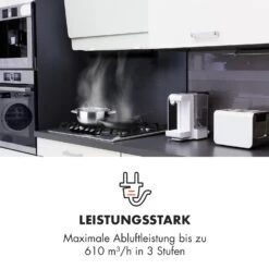 Klarstein Aurica 60 Dunstabzugshaube 60cm 600 M³/h LED Touch Glas Weiß -Klarstein 10032765 de 0003 logo