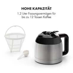 Kaffeemaschine Arabica 800W EasyTouch Control Silber/schwarz 12 Kaffeemaschine Arabica 800W EasyTouch Control Silber/schwarz -Klarstein 10032772 de 0006 logo