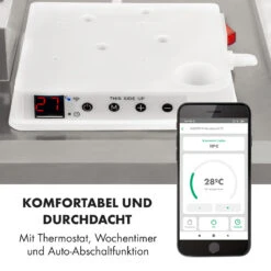 Wonderwall Smart Infrarotheizung 60x60cm App 360W Wochentimer IP24 18 Wonderwall Smart Infrarotheizung 60x60cm App 360W Wochentimer IP24 -Klarstein 10032784 de 0008 logo