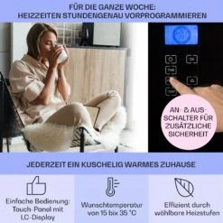 Norderney Konvektions-Heizgerät Thermostat Timer 1000W 20m² 10 Norderney Konvektions-Heizgerät Thermostat Timer 1000W 20m² -Klarstein 10032787 de 0003 usp