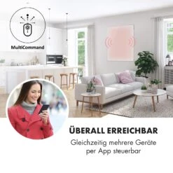 Wonderwall Smart Infrarotheizung 100x120cm App 1200W Wochentimer IP24 -Klarstein 10032804 de 0003 logo