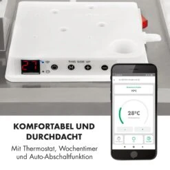 Wonderwall Smart Infrarotheizung 100x120cm App 1200W Wochentimer IP24 -Klarstein 10032804 de 0008 logo