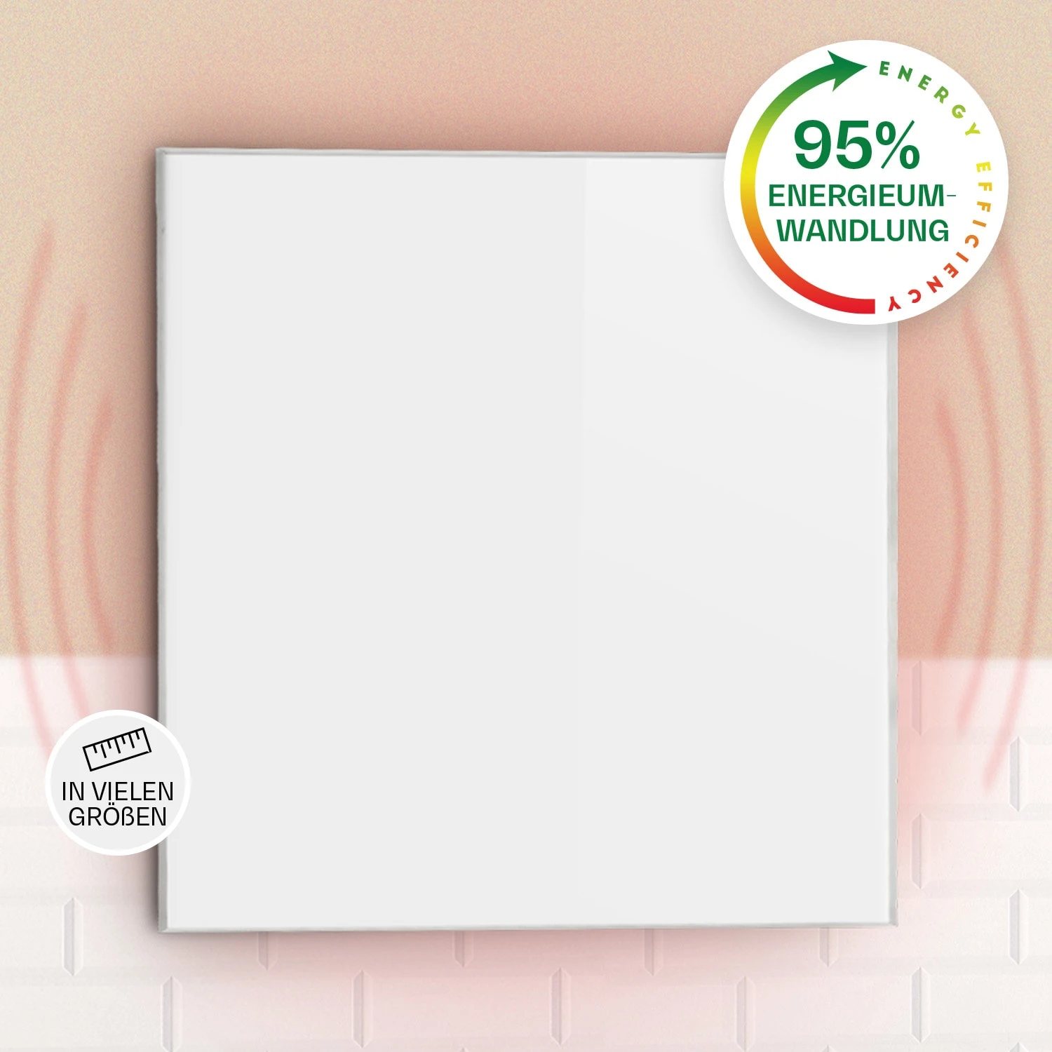 Wonderwall 36 Infrarot-Heizung 60x60cm 360W Wochentimer IP24 1 Wonderwall 36 Infrarot-Heizung 60x60cm 360W Wochentimer IP24