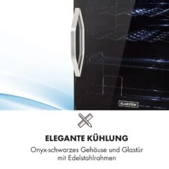 Beersafe XL Onyx Kühlschrank 60 Liter 4 Böden Panoramaglastür -Klarstein 10032871 de 0007 logo