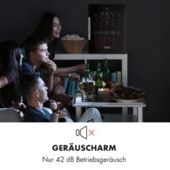 Beersafe XL Onyx Kühlschrank 60 Liter 4 Böden Panoramaglastür -Klarstein 10032871 de 0008 logo