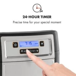 Aromatica II Kaffeemaschine, Mahlwerk, 1,25 L, Silber -Klarstein 10032872 yy 0005 logo Klarstein Aromatica II Kaffeemaschine silber