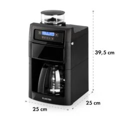 Aromatica II Set Kaffeemaschine, Mahlwerk, 1,25 L, Schwarz -Klarstein 10032874 yy 0011 logo Klarstein Aromatica II Duo Kaffeemaschine schwarz reedit