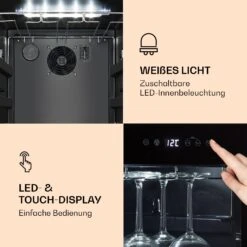 Bellevin 62 Weinkühlschrank 56 Flaschen 5-20°C EEC G 10 Bellevin 62 Weinkühlschrank 56 Flaschen 5-20°C EEC G -Klarstein 10032923 de 0003 logo