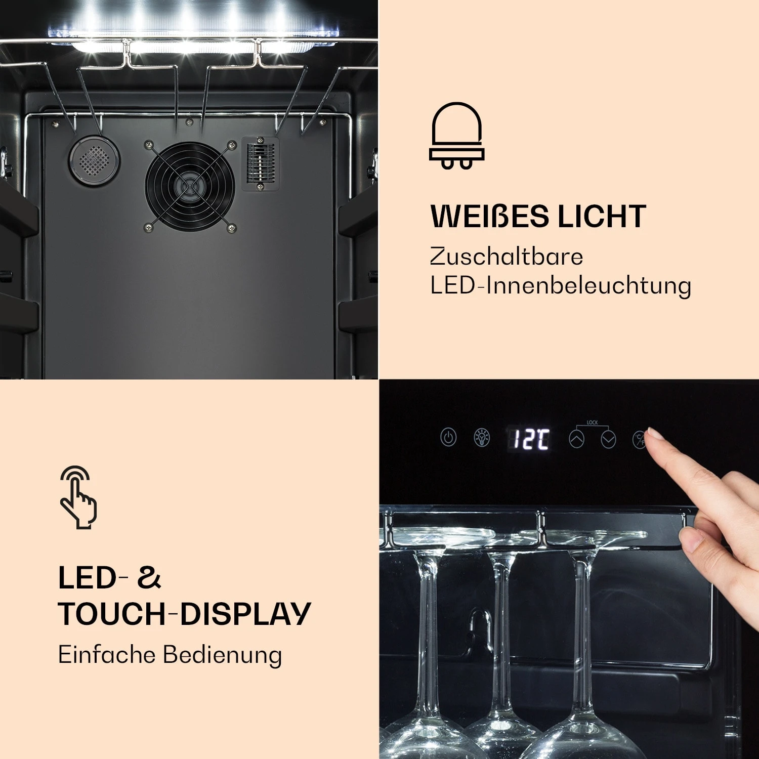 Bellevin 62 Weinkühlschrank 56 Flaschen 5-20°C EEC G 3 Bellevin 62 Weinkühlschrank 56 Flaschen 5-20°C EEC G – Bild 3