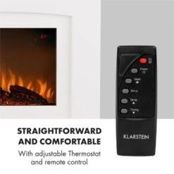 Aosta Light & Fire Elektrischer Kamin 1000/2000W Fernbedienung -Klarstein 10033000 yy 0003 logo Klarstein Aosta Light Fire Elektrischer Kamin