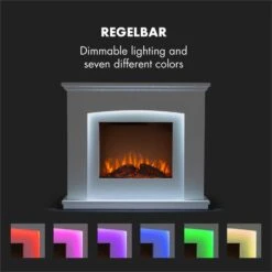 Aosta Light & Fire Elektrischer Kamin 1000/2000W Fernbedienung -Klarstein 10033000 yy 0006 logo Klarstein Aosta Light Fire Elektrischer Kamin