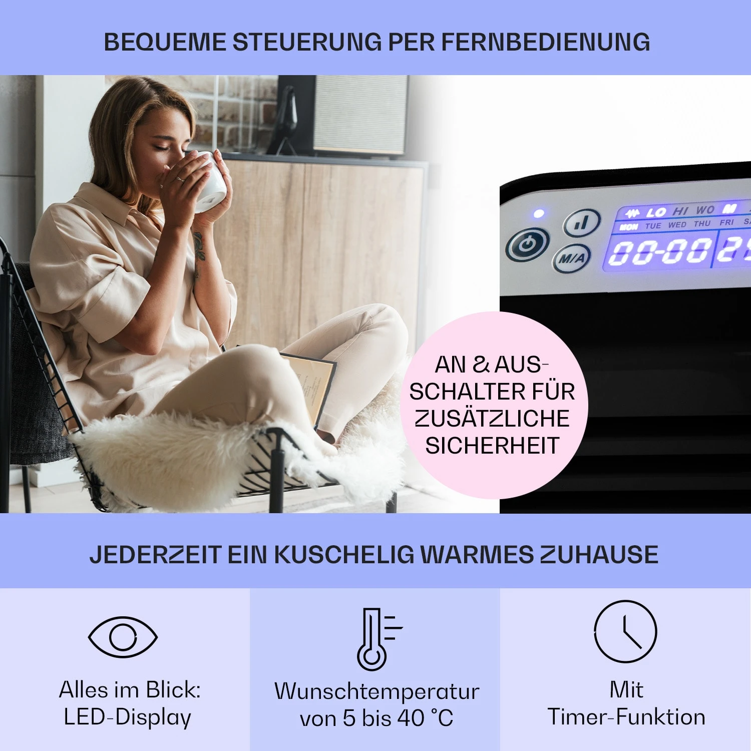 Hot Spot Slimcurve Heizgerät 80x40cm 40m² 2000W 5-40°C LED IP24 3 Hot Spot Slimcurve Heizgerät 80x40cm 40m² 2000W 5-40°C LED IP24 – Bild 3