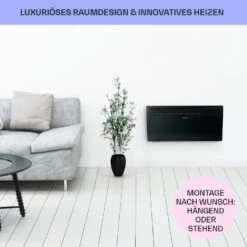 Hot Spot Slimcurve Heizgerät 80x40cm 40m² 2000W 5-40°C LED IP24 13 Hot Spot Slimcurve Heizgerät 80x40cm 40m² 2000W 5-40°C LED IP24 -Klarstein 10033017 de 0007 usp