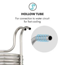 Chiller 12 Eintauchkühler Ø21,5 Cm 18 Schleifen 304 Edelstahl 7 Chiller 12 Eintauchkühler Ø21,5 Cm 18 Schleifen 304 Edelstahl -Klarstein 10033082 yy 0004 logo Klarstein Chiller 12 Eintauchkuehler 18 Schleifen