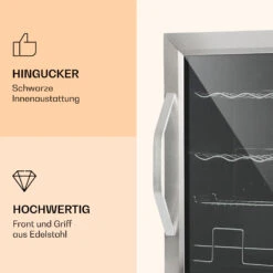 Beersafe XL Mix It Edition Kühlschrank 60 Ltr 4 Böden Panoramaglastür -Klarstein 10033120 de 0003 logo