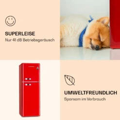 Audrey Kühl- & Gefrierkombination 97l/39l Retro-Look 2 Böden 13 Audrey Kühl- & Gefrierkombination 97l/39l Retro-Look 2 Böden -Klarstein 10033193 de 0006 logo