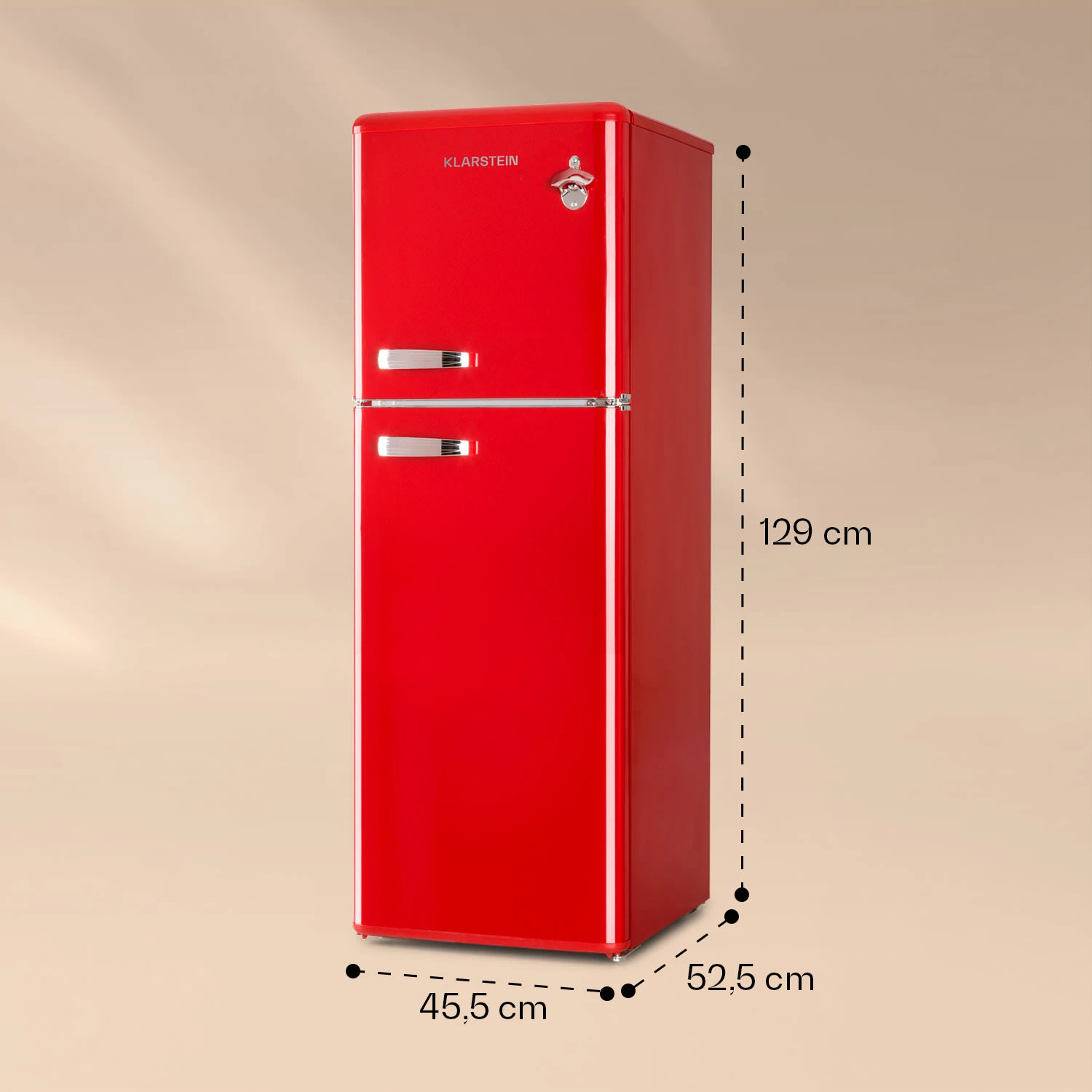 Audrey Kühl- & Gefrierkombination 97l/39l Retro-Look 2 Böden 7 Audrey Kühl- & Gefrierkombination 97l/39l Retro-Look 2 Böden – Bild 7