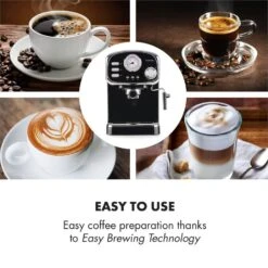 Espressionata Gusto Espressomaschine 1100W 15 Bar Druck Schwarz 12 Espressionata Gusto Espressomaschine 1100W 15 Bar Druck Schwarz -Klarstein 10033209 yy 0004 logo Klarstein Espressionata Gusto Espressomaschine