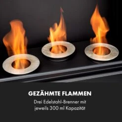 Phantasma Cottage Pillar Ethanol-Kamin Rauchfrei Brenner 3x300ml -Klarstein 10033263 de 0003 logo