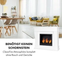 Phantasma Cottage Pillar Ethanol-Kamin Rauchfrei Brenner 3x300ml -Klarstein 10033263 de 0004 logo