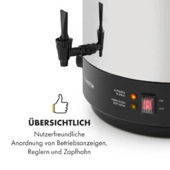 KonfiStar 40 Einkochautomat Getränkespender 2500W 40L Edelstahl -Klarstein 10033524 de 0006 logo